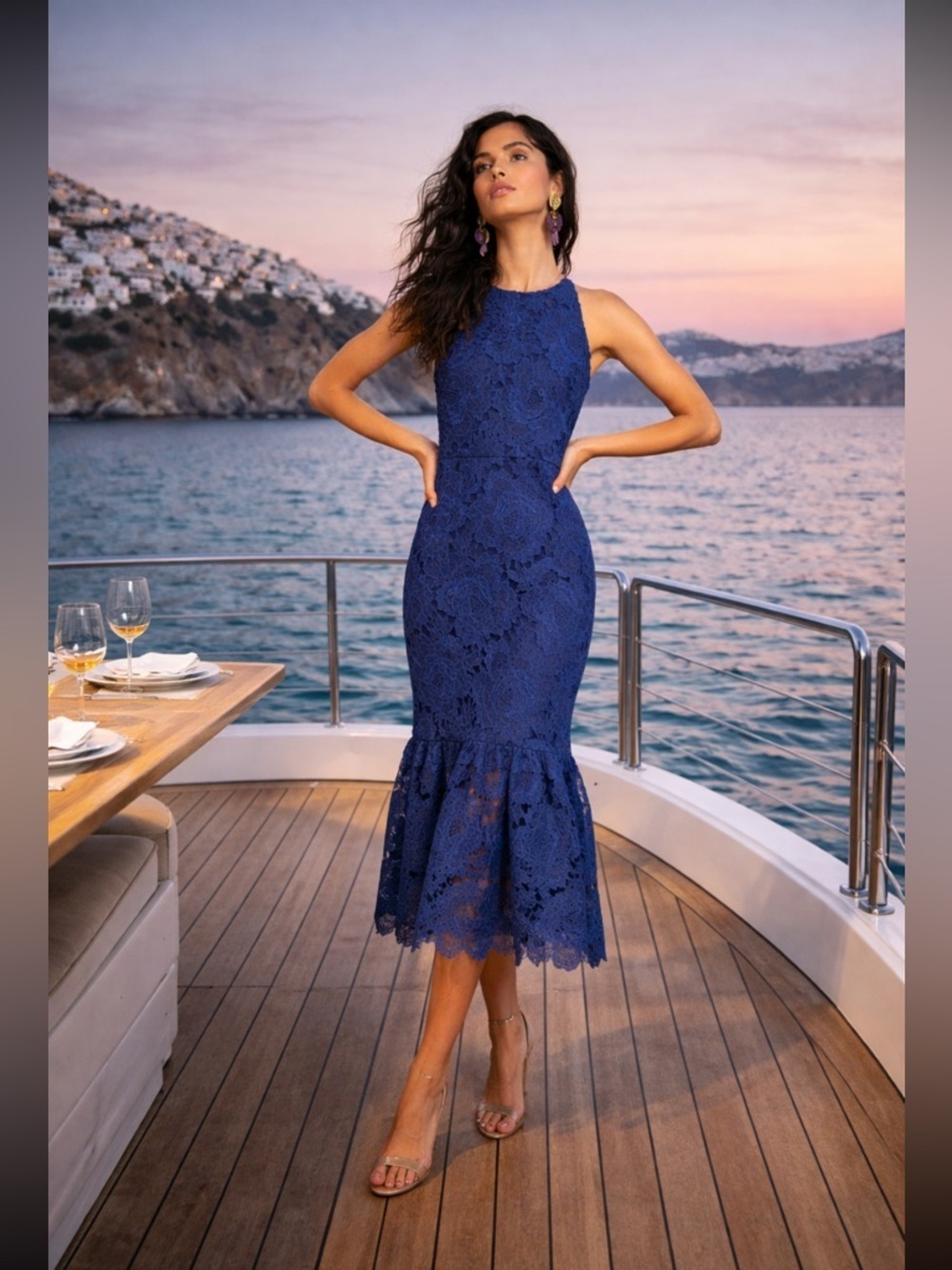 đSUPER RAREđAnthropologie NWT Shoshanna Colton Lace Maxi Dress Size 0.